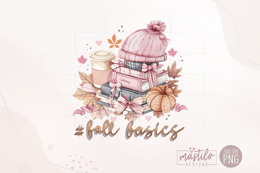 Fall Basics Coquette Png, Coquette Fall Sublimation Designs, Fall Basics Png