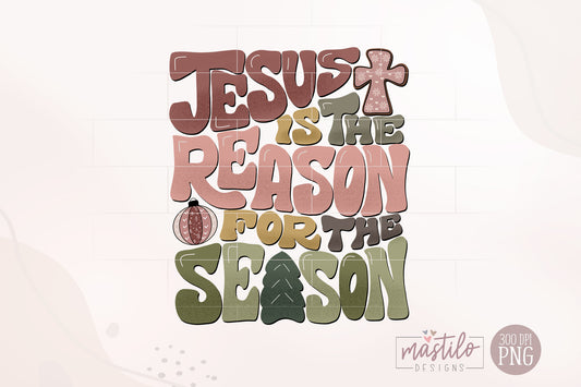 Christmas Sublimation Designs, Jesus is the Reason for the Season png, Christmas Shirt Png