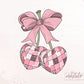 Coquette Valentine's Day PNG, Trendy Cherries Designs, Retro Png, Groovy Png