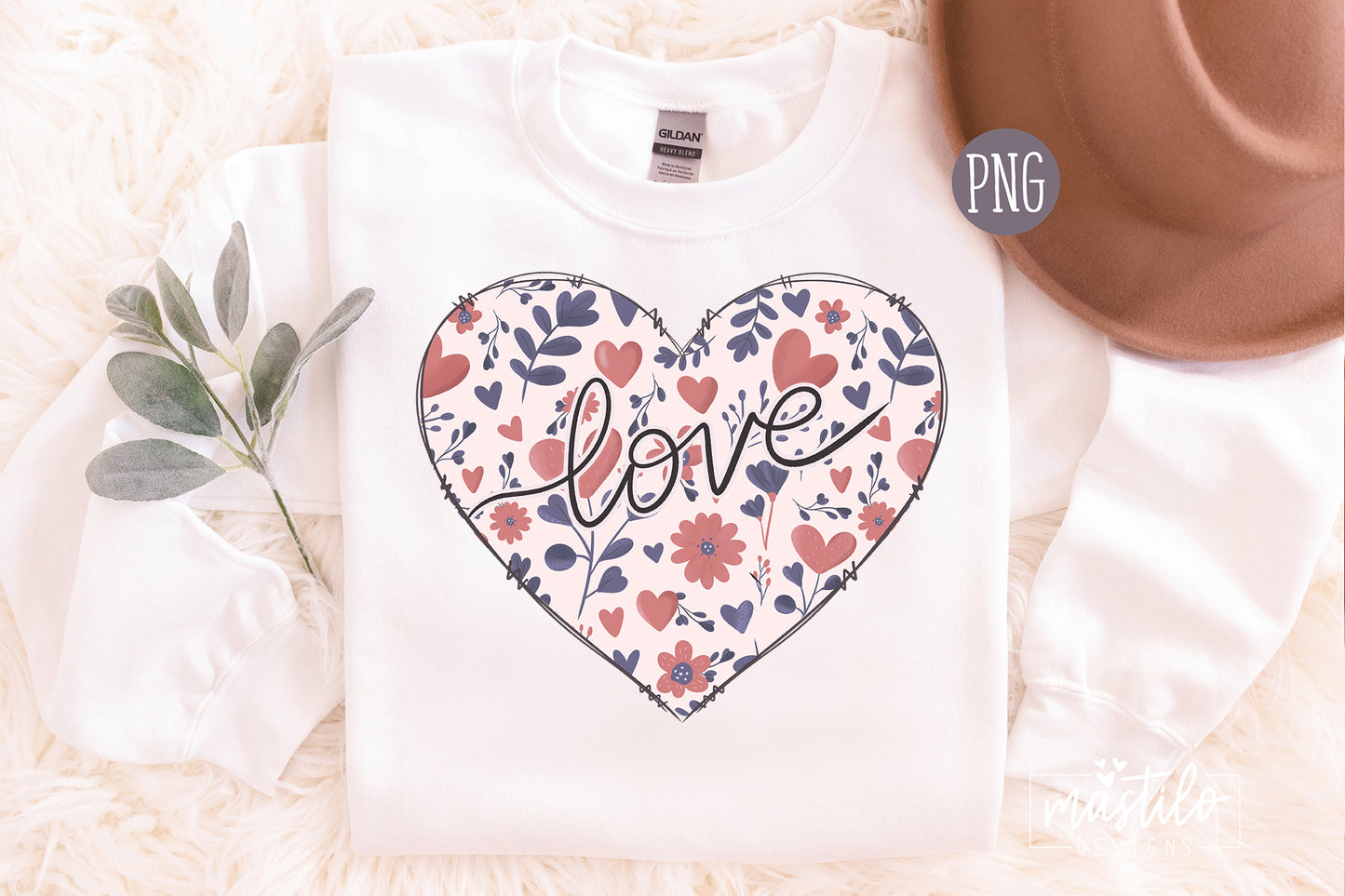 Valentine's Day PNG Sublimation Design, Love Romantic Heart, Valentines Png Designs