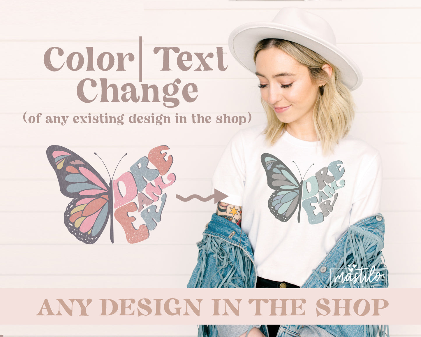 Custom Edit of an Existing Design in the shop | Color / Text Change of our Existing Designs