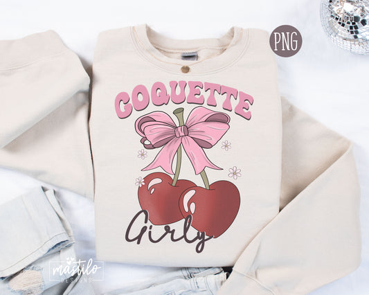 Coquette Girly, Trendy Cherry png, Soft Girl Era png, Pink Bow, Aesthetic Png, Trendy Coquette png