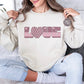 Valentine's Day Sublimation PNG Design | Love & Vintage Checkered T-Shirt Graphic