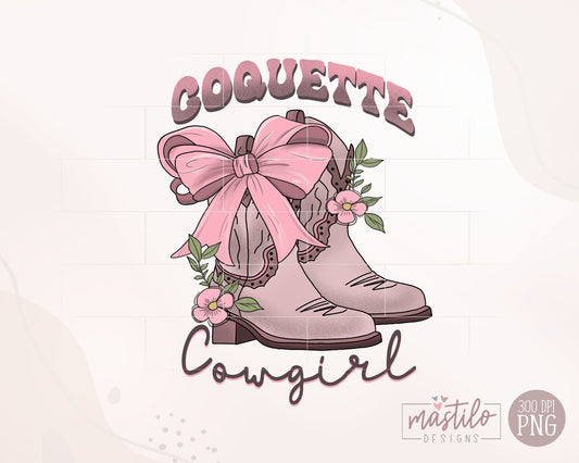 Western Coquette png, Coquette Cowgirl png, Trendy Western png, Soft Girl Era png