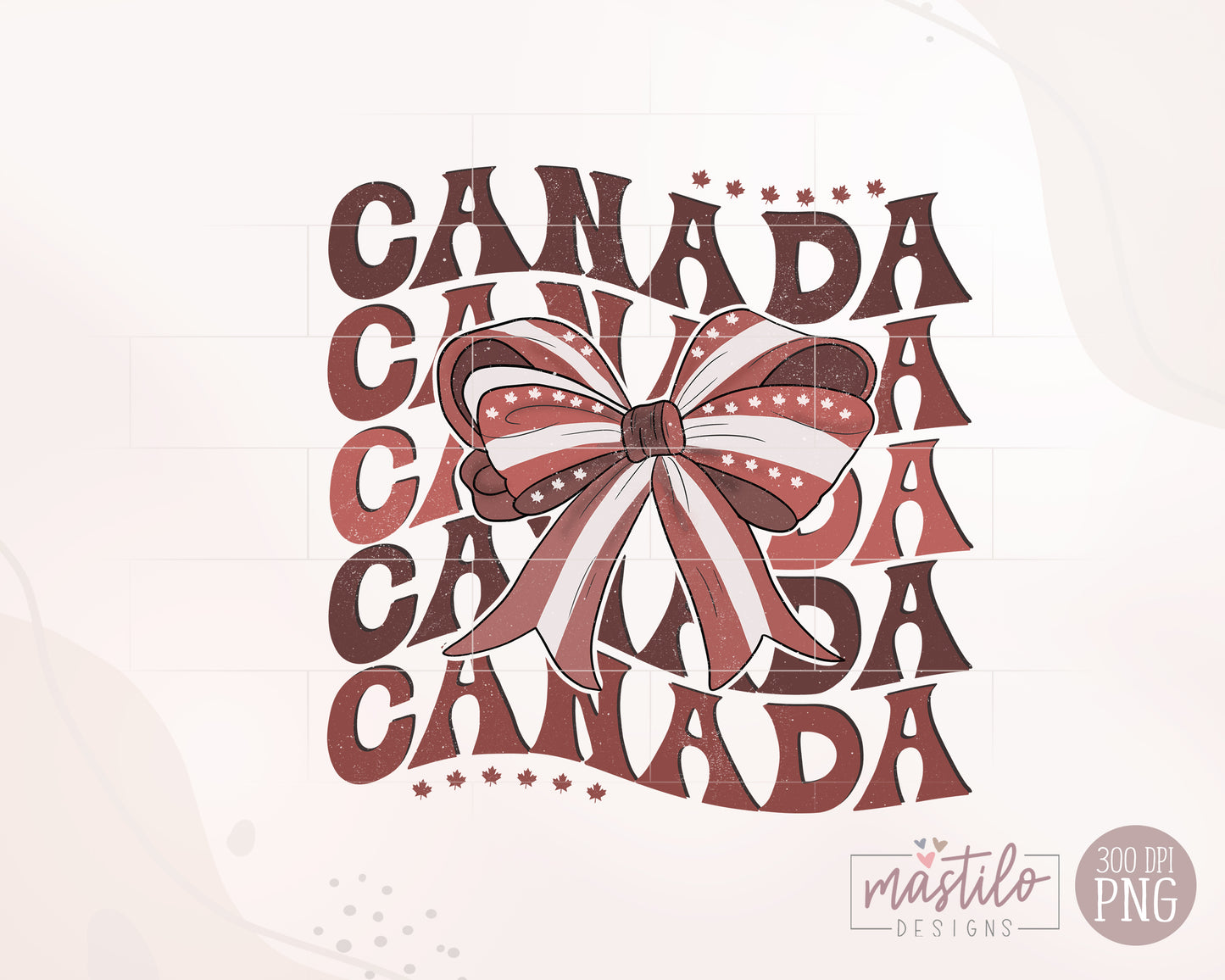 Coquette Canadian Flag png, Coquette Bow png, Canada Day sublimation, Canada Png