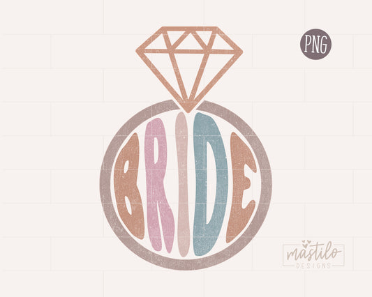 Bride Png, Bride Retro Png, Bride Sublimation Designs, Wedding Png