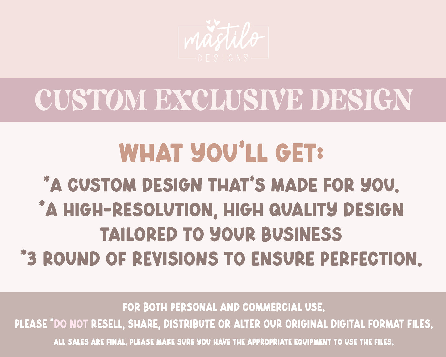 Custom Design (EXCLUSIVE for you and your biz)