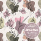 Abstract Boho Botanical Seamless Pattern Design, Boho Fabric Pattern Design