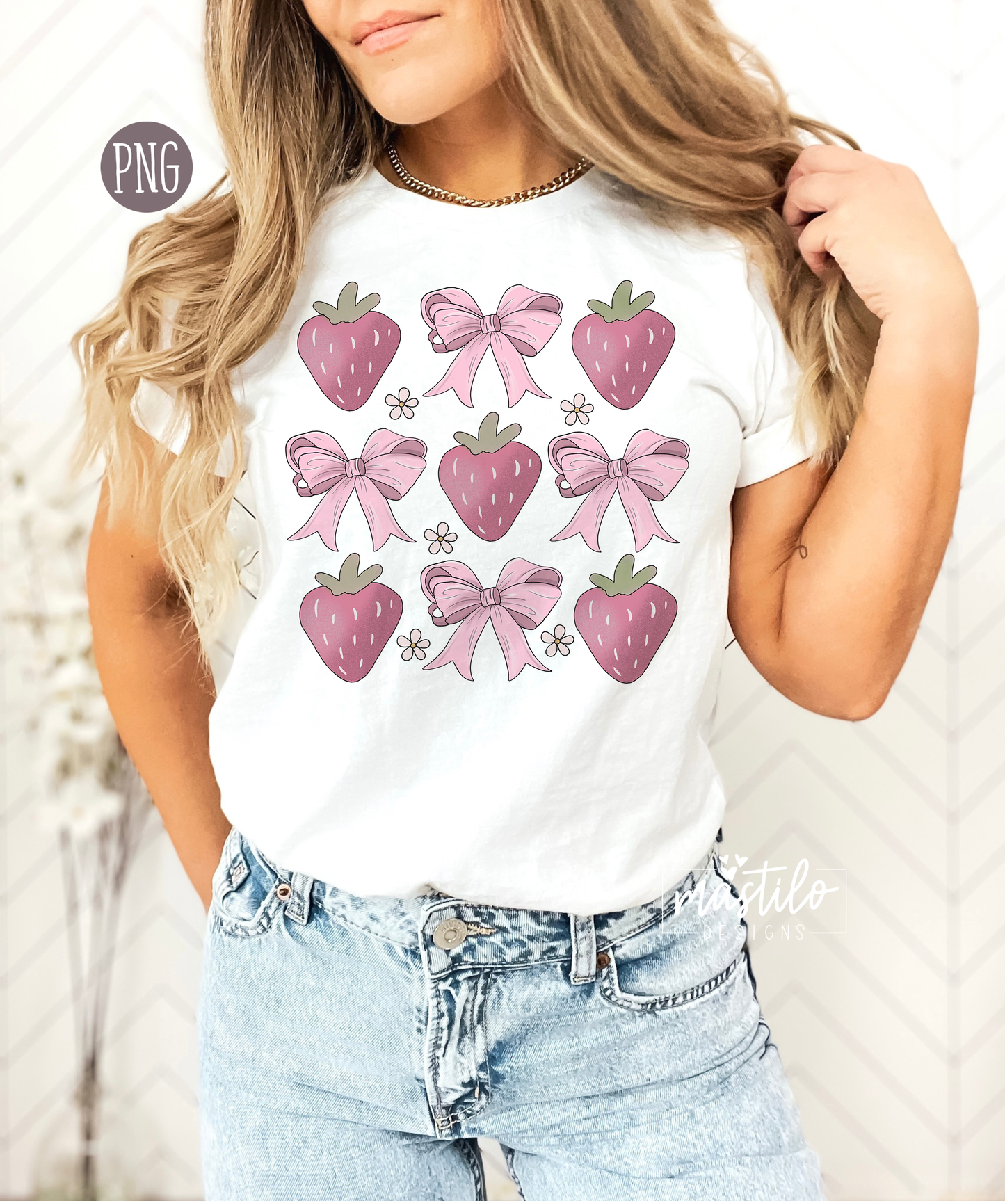 Strawberry Bow Png, Coquette png, Pink Bow, Aesthetic Png, Ribbon, Girlie Png