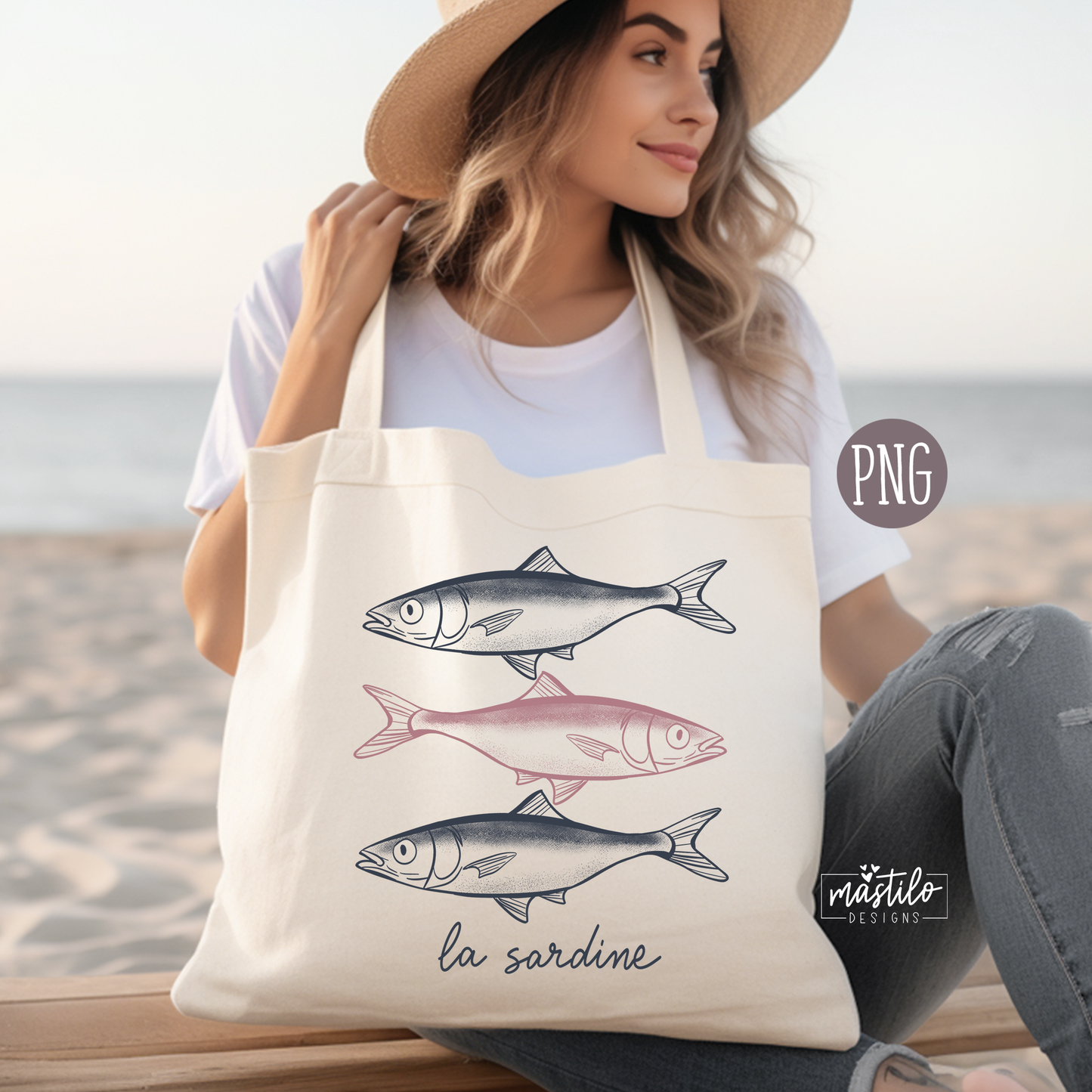 Sardine Fisherman Aesthetic, Sardine PNG, Coastal Artwork, Coastal Vibes, Trendy Sardine Png Digital Design