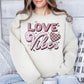 Love Vibes Retro Valentine's Day PNG Sublimation Design, Valentines Png Designs