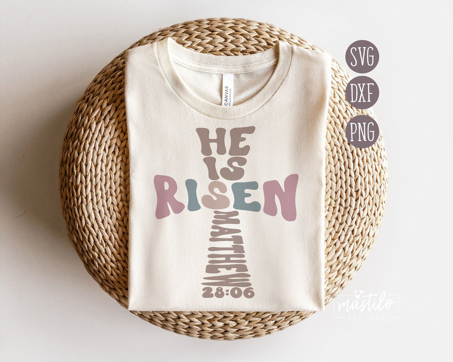 He Is Risen SVG, Cross Svg, Easter Svg, Christian Svg Cut File, Christian SVG