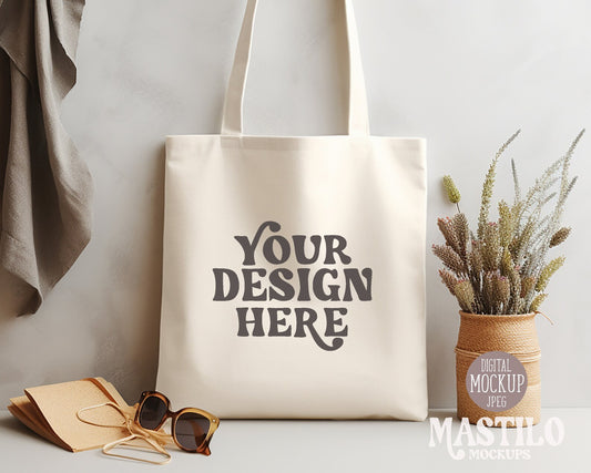 Tote Bag Mockup, Cotton Canvas Bag Mockup, Canvas Tote Bag mockup