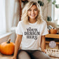 Halloween White Shirt Mockup, White Bella Canvas 3001 T-shirt