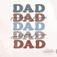 Best Dad Ever, Best Dad Ever Png, Dad Distressed Stacked png