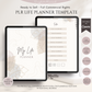 PLR Digital Planner Template, Hyperlinked PLR, Commercial Use Planner