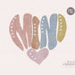 Heart Mini Png, Mini Sublimation PNG, Boho png designs