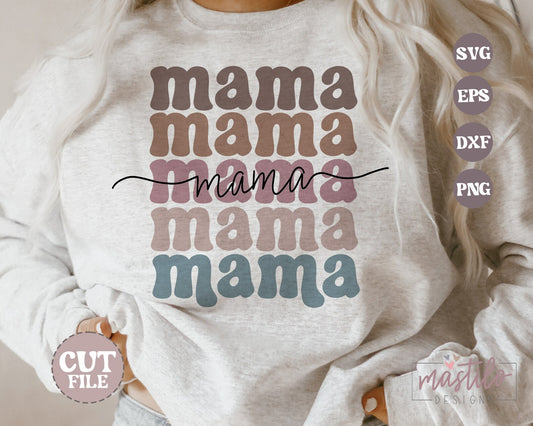 Mama Boho SVG, Mama SVG, Retro Svg, Groovy Svg, Mother's Day Svg