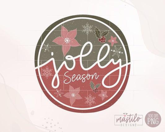 Christmas Sublimation Designs, Jolly Season Png