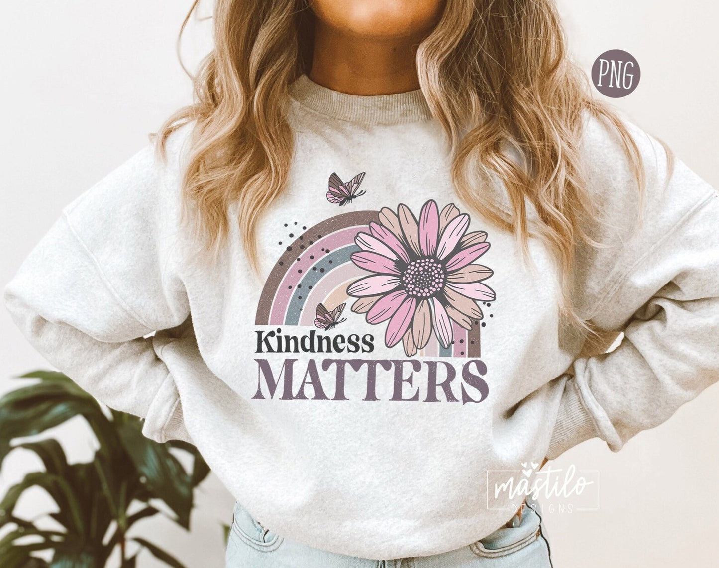 Kindness Matters png, Sublimation downloads, Boho png designs