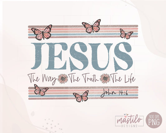 Jesus Png, Retro Jesus Png, God Sublimation Designs Downloads