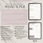 PLR Digital Planner Template, Hyperlinked PLR, Commercial Use Planner