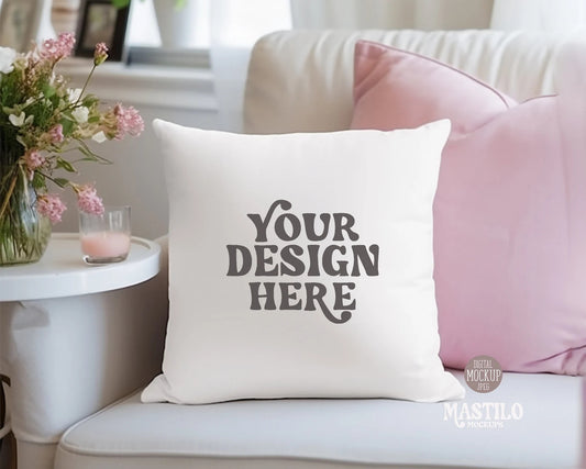 Pillow Mockup, Throw Pillow Mockup, Styled Pillow Mockup, Simple Pillow Mockup