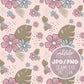 Summer Floral Seamless Pattern, Floral Fabric Pattern Design, Retro Seamless