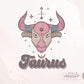 Taurus Zodiac, Retro Sublimations, Celestial Png, Zodiac Sign Png