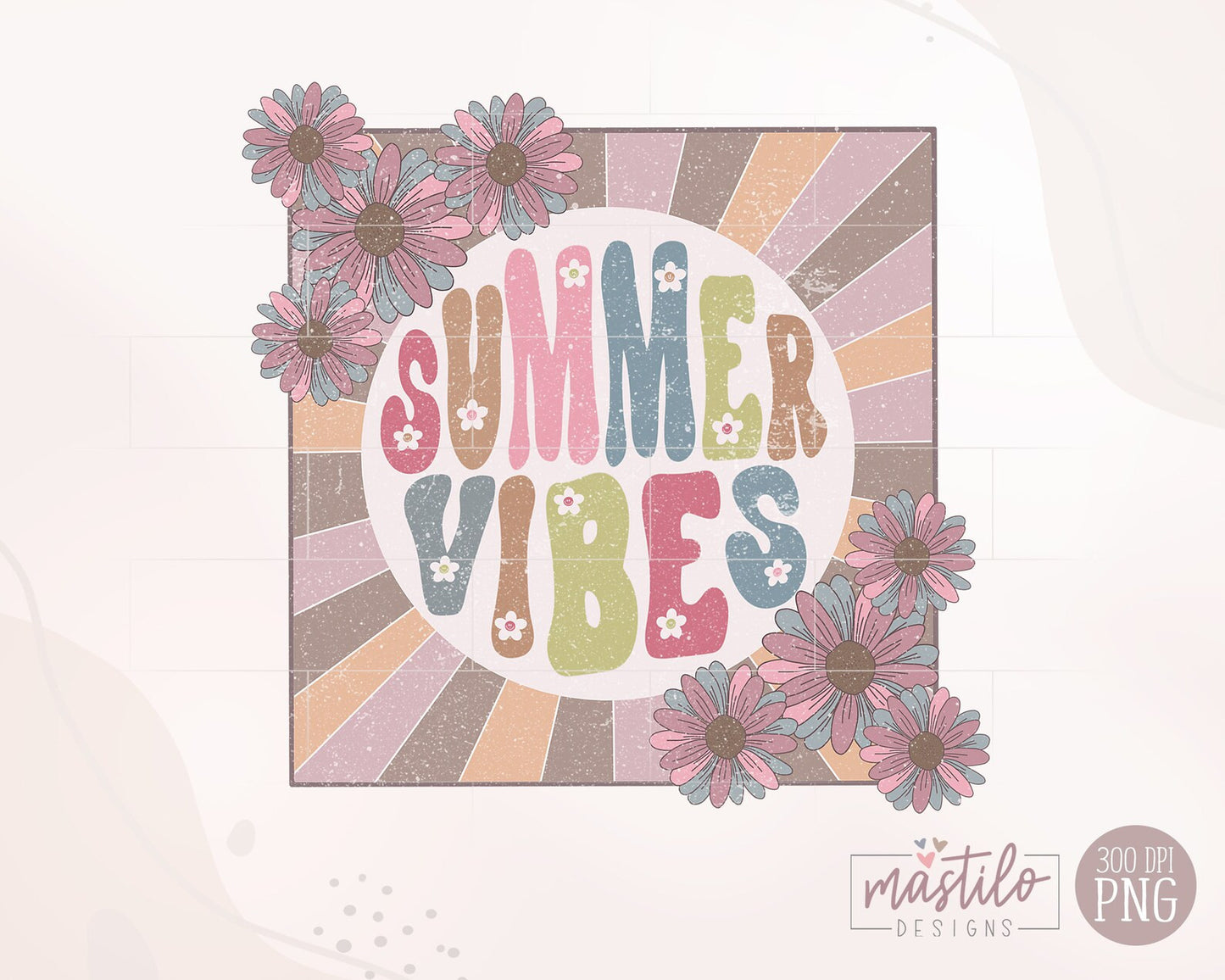 Retro Summer Vibes png, Summer Sublimation downloads