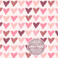 Simple Hearts Seamless Pattern, Groovy Valentine Hearts repeat pattern