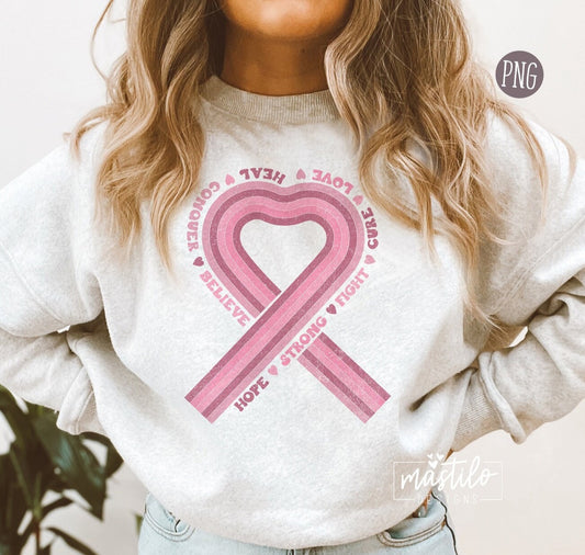 Awareness, Pink Ribbon, Breast Cancer Png, Awareness Sublimation