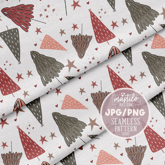 Christmas Seamless Png, Christmas Tree Png, Christmas Tree Pattern