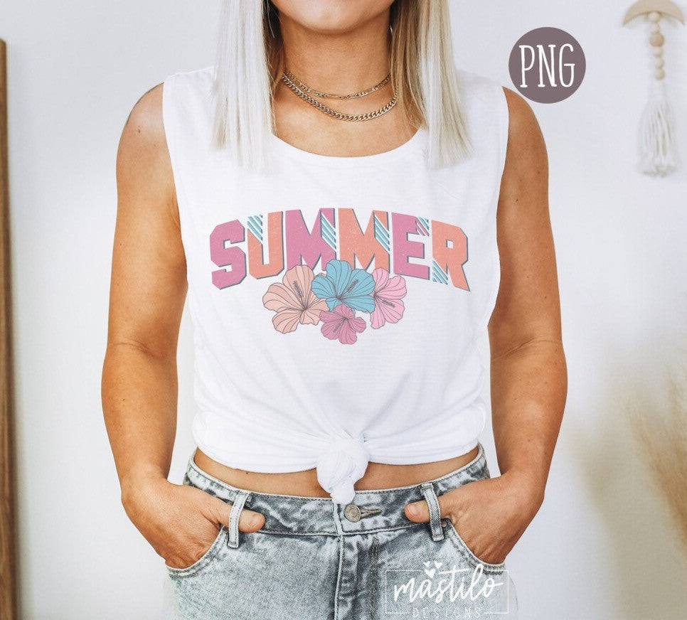 Summer Retro png, Summer Sublimation downloads