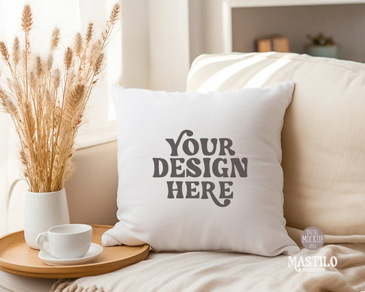 Simple Pillow Mockup, Accent Pillow Mockup Blank Pillow Mockup, Lifestyle Mockup