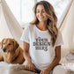 Dog Mom Mockup, Dog Parent Tshirt, White Bella Canvas 3001 T-shirt Mockup