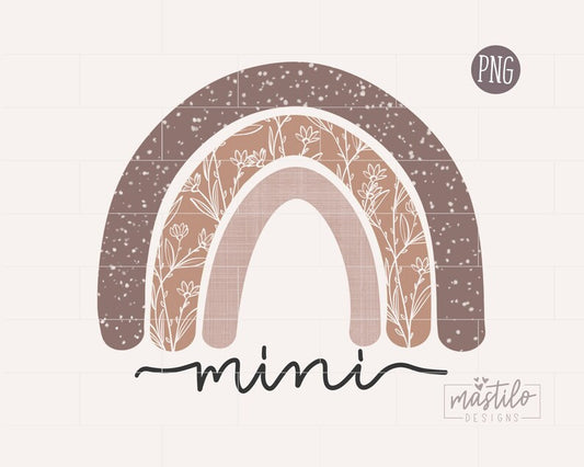 Boho Rainbow Mini PNG, Boho Rainbow Png, Mini Png