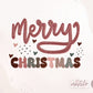 Merry Christmas Retro Png, Christmas Sublimation Designs