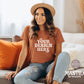 Autumn Mockup, Fall Bella Canvas Mockup, 3001 Burnt Orange Bella Canvas T-shirt