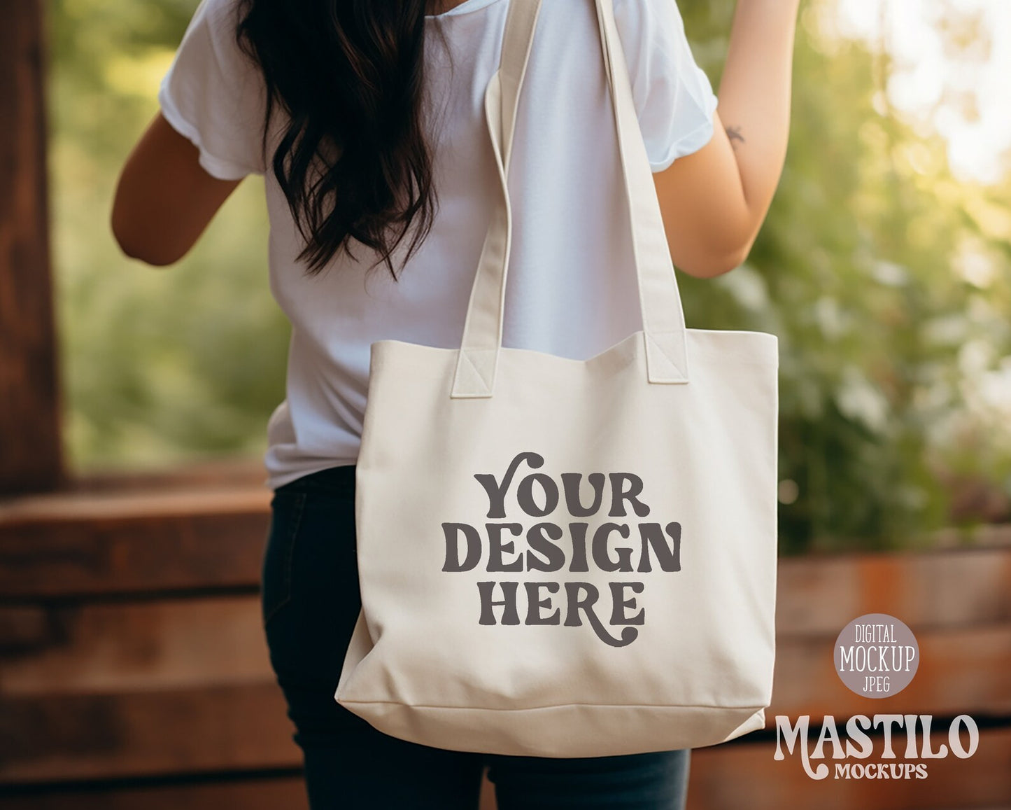 Model Tote Bag Mock up, Aesthetic Tote Bag, Bag Mockup