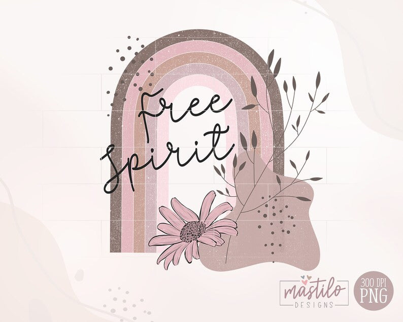 Free Spirit Png, Boho Sublimation Png