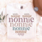 Nonnie Png, Grandma PNG, Nonnie Sublimation PNG