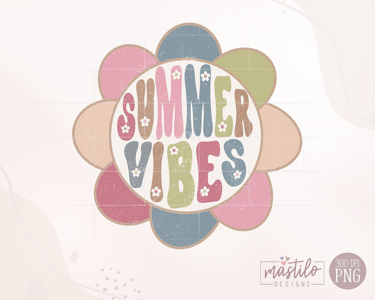 Retro Summer Vibes Sublimation Png, Summer Sublimations