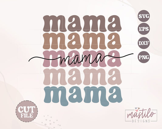 Mama Boho SVG, Mama SVG, Retro Svg, Groovy Svg, Mother's Day Svg