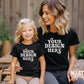 Black Tshirt Models Mock up, Daughter Mom Mock, Mom and Mini Mock up, BC 3001