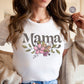 Mama Floral PNG, Mama Floral Sublimation, Mom Png, Mother's Day Png