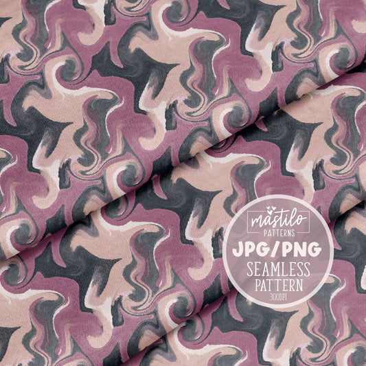 Groovy Boho Pattern, Retro Fabric Pattern Design, Seamless Pattern Png, Marbled