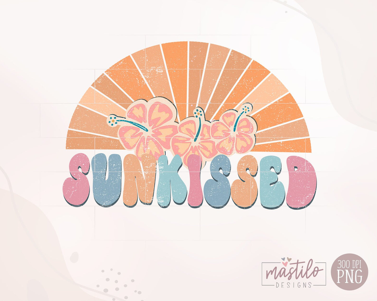 Sunkissed Summer Retro png, Summer Sublimation downloads