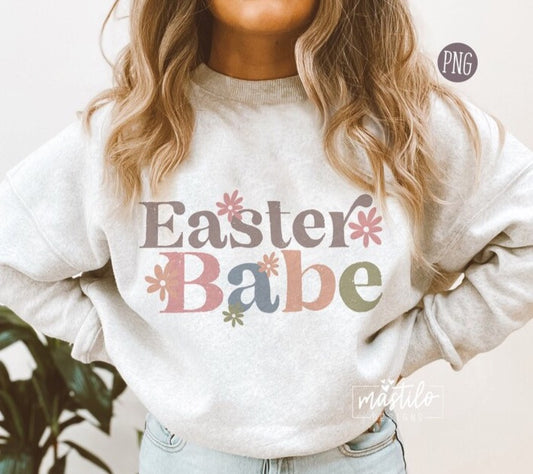 Easter Sublimation Designs, Easter Babe PNG