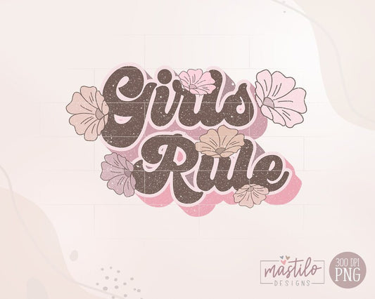 Girl Power Png, Girls Rule Sublimation Designs